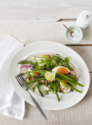 Asparagus, Radish and Soft Egg Salad 