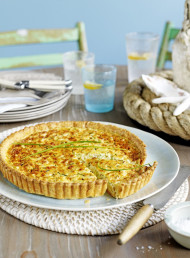 Crab, Lemon and Crème Fraîche Tart