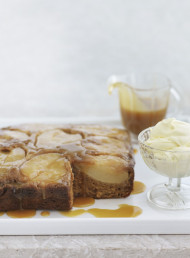 Sticky Pear and Ginger Pudding with Toffee Sauce