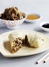 Mu Shu Pork in Chinese Pancakes