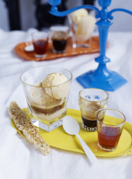 Affogato with Biscotti