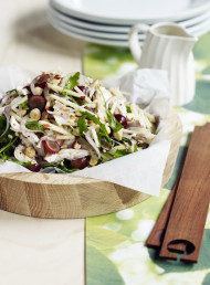 Poached Chicken, Apple, Rocket and Hazelnut Salad