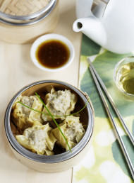Steamed Chicken and Water Chestnut Dumplings
