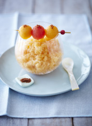 Rockmelon and Mint Granita with Chilli Lime Salt 