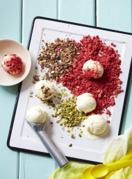 Ice Cream with Assorted Coatings