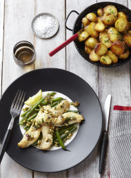 Market Fish with Olive and Herb Salsa