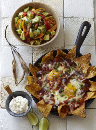 Huevos Rancheros with Avocado Salsa