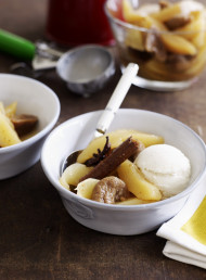 Vanilla Poached Pears and Fig Compote