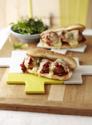 Fennel Sausage and Mozzarella Hero Sandwich