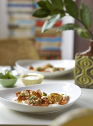 Baked Turkish Lamb Manti with Minted Yoghurt Sauce