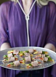 Hoisin Duck and Mango Wraps