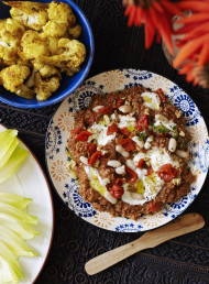 Red Capsicum, Walnut and White Bean Salsa