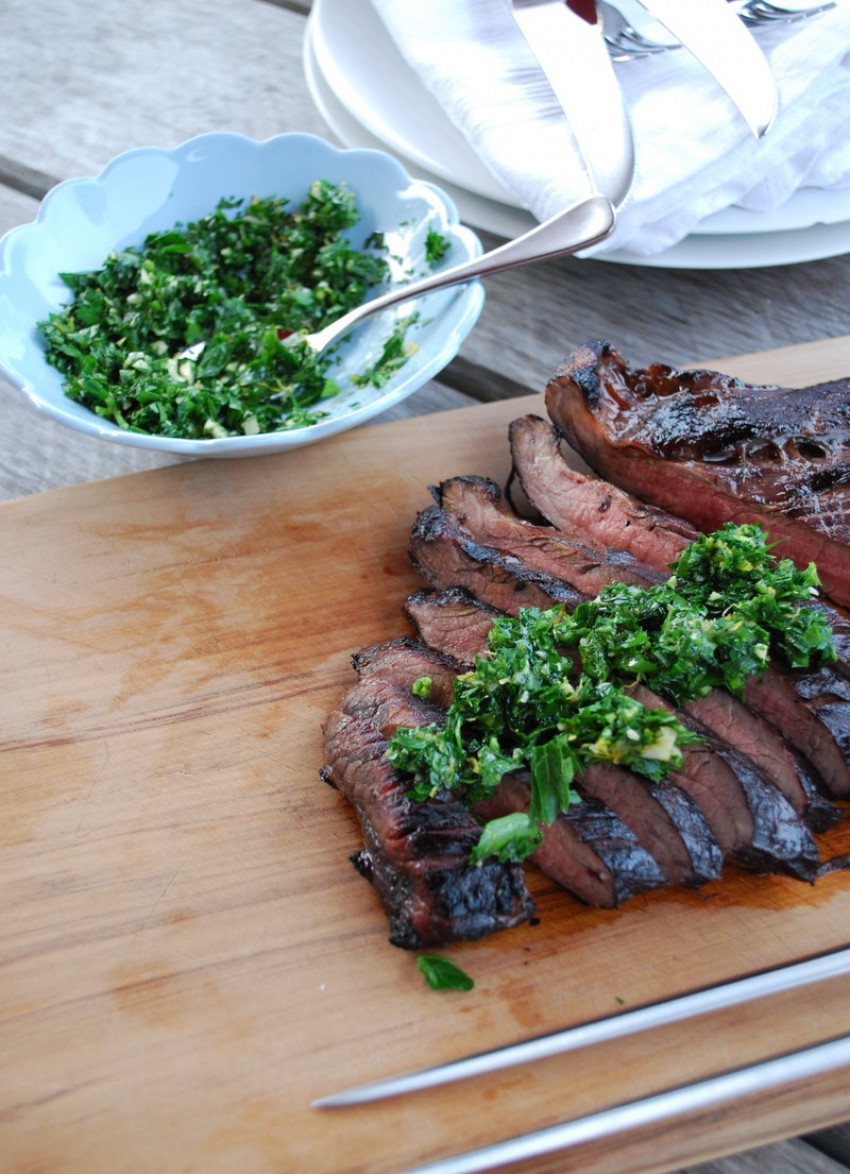 Marinated Skirt Steak with Gremolata