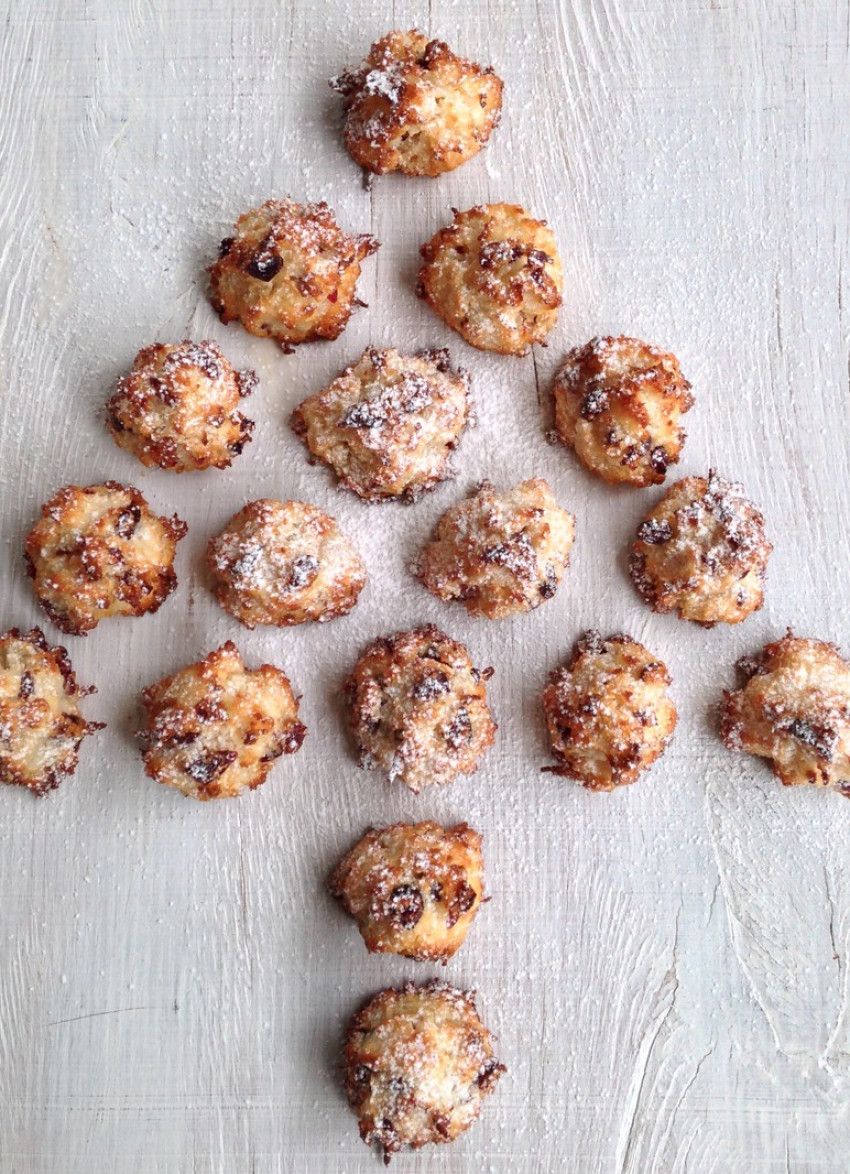 Cranberry and Coconut Macaroons (gf)