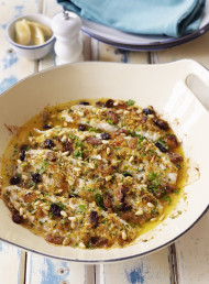 Roasted Fish with Parsley, Lemon and Pine Nuts