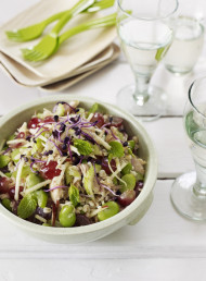 Chicken, Pearl Barley and Grape Salad 