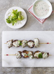Lemongrass, Lime and Coconut Lamb and Eggplant Kebabs