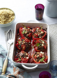 Lamb and Feta Stuffed Capsicums