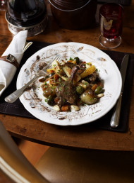 Braised Duck with Sicilian Olives and Almonds