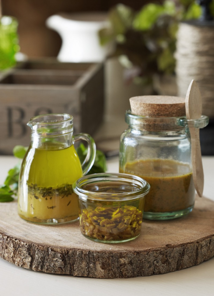 Lettuces with Three Vinaigrettes