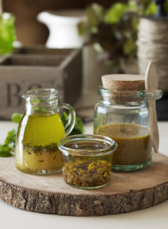 Lettuces with Three Vinaigrettes