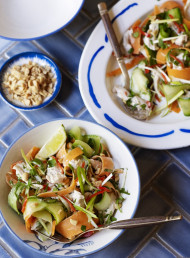 Quick Thai Poached Chicken Salad