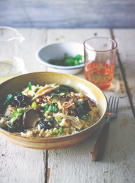 Butter Miso Mushroom Risotto