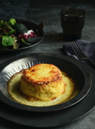 Twice Baked Cauliflower Soufflé