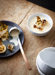 Baked Cauliflower and Juniper Soup
