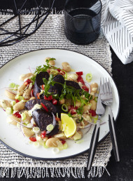 Warm Black Pudding Sausage and White Bean Salad