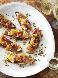 Melon and Prosciutto Bruschetta