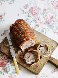 Roasted Boned and Stuffed Shoulder of Pork