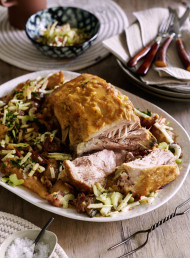 Pork Shoulder with Sage, Parsnips and Cider