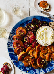 Honey Grilled Stonefruit with Whipped Ricotta