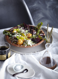 Beetroot and Pistachio Salad with Blue Cheese Snow
