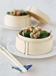 Salt and Pepper Squid on a Crunchy Thai Salad