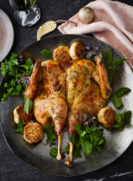 Dry-Brined Roast Turkey with Tarragon Butter