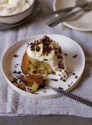 Baked Banana and Chocolate Puddings