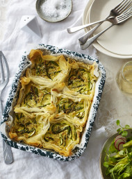 Filo Pastry, Haloumi and Spring Vegetable Tarts