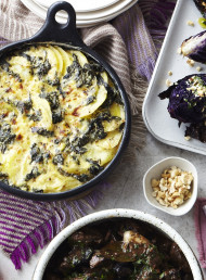 Potato and Silverbeet Gratin