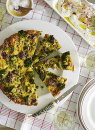 Italian Sausage, Broccoli and Pea Frittata