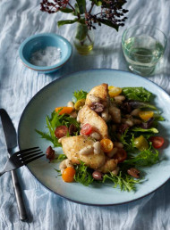 Fish with White Beans and Olives