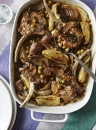 Pork Chops, Chickpeas and Fennel