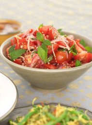 Fresh Tomato, Ginger and Herb Salad