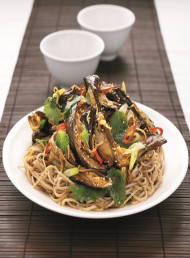 Rice Wine and Soy Eggplant Salad