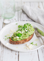 Herb and Avocado Smash on Toast