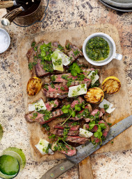 Rump Steak with Herb Dressing