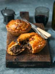 Beef Cheek, Pancetta and Mushroom Pies