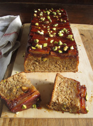 Caramelised Banana and Pistachio Loaf