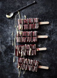 Boysenberry, Sumac and Honey Popsicles